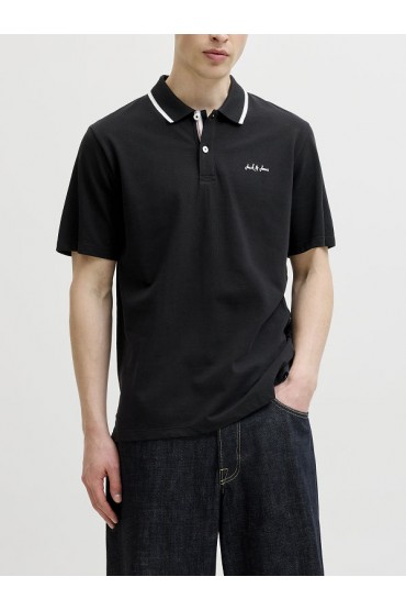 JJBLAZE POLO SS LN - ΜΑΥΡΟ