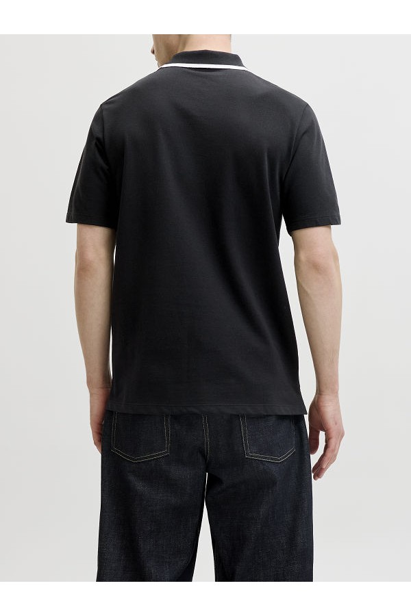 JJBLAZE POLO SS LN - ΜΑΥΡΟ
