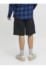 JREBCORY CARGO SHORT MID SN - ΜΑΥΡΟ