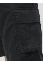JREBCORY CARGO SHORT MID SN - ΜΑΥΡΟ