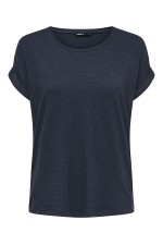 ONLMOSTER S/S O-NECK TOP NOOS JRS - ΜΠΛΕ