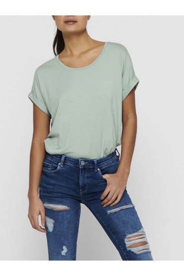 ONLMOSTER S/S O-NECK TOP NOOS JRS - ΠΡΑΣΙΝΟ