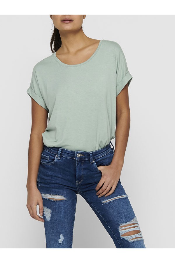 ONLMOSTER S/S O-NECK TOP NOOS JRS - ΠΡΑΣΙΝΟ