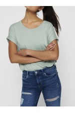 ONLMOSTER S/S O-NECK TOP NOOS JRS - ΠΡΑΣΙΝΟ
