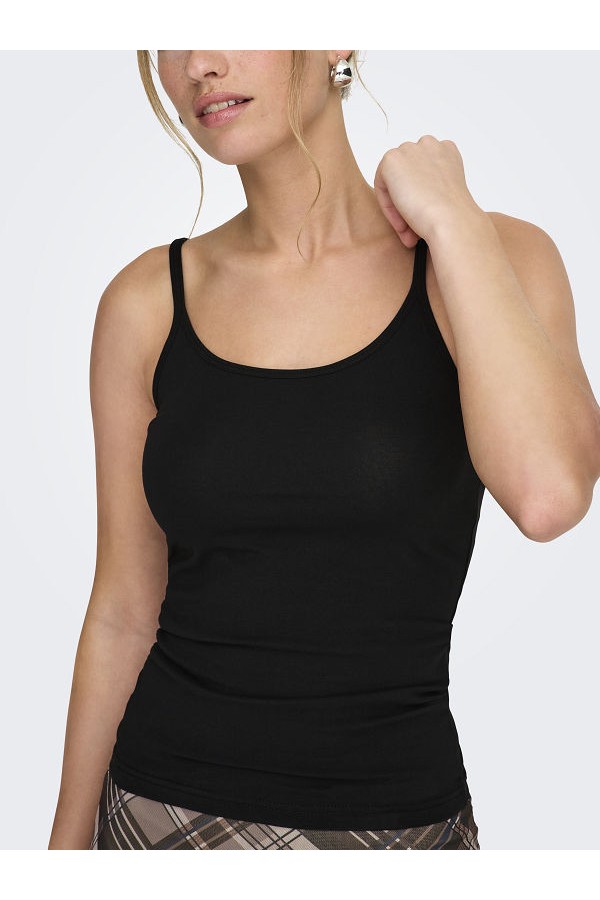ONLLOVE STRAP SINGLET NOOS JRS - ΜΑΥΡΟ