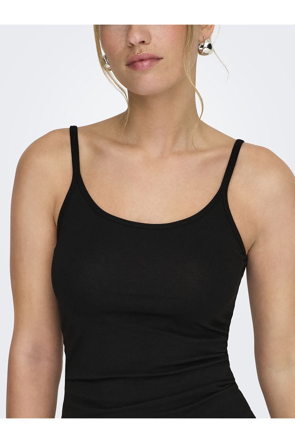 ONLLOVE STRAP SINGLET NOOS JRS - ΜΑΥΡΟ