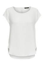 ONLVIC S/S SOLID TOP NOOS WVN - ΛΕΥΚΟ