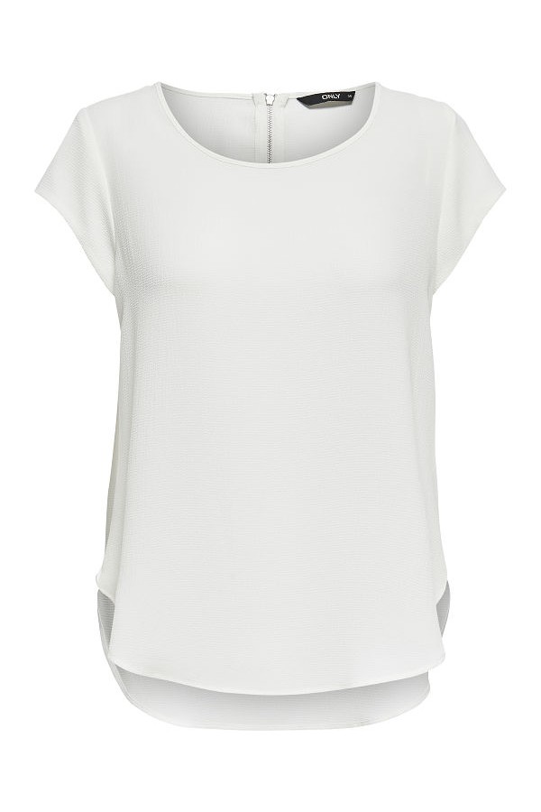ONLVIC S/S SOLID TOP NOOS WVN - ΛΕΥΚΟ
