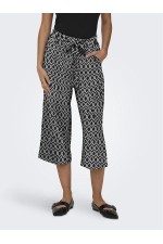 ONLWINNER LIFE CULOTTE PANT NOOS WVN - ΜΑΥΡΟ