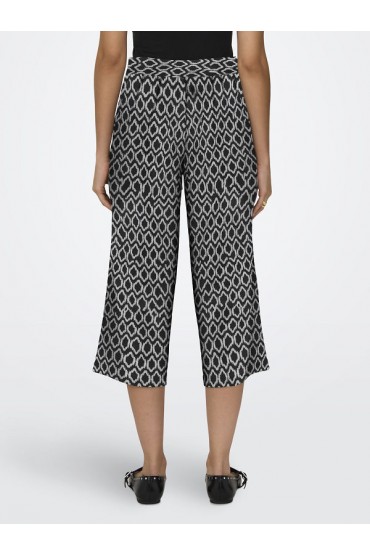 ONLWINNER LIFE CULOTTE PANT NOOS WVN - ΜΑΥΡΟ