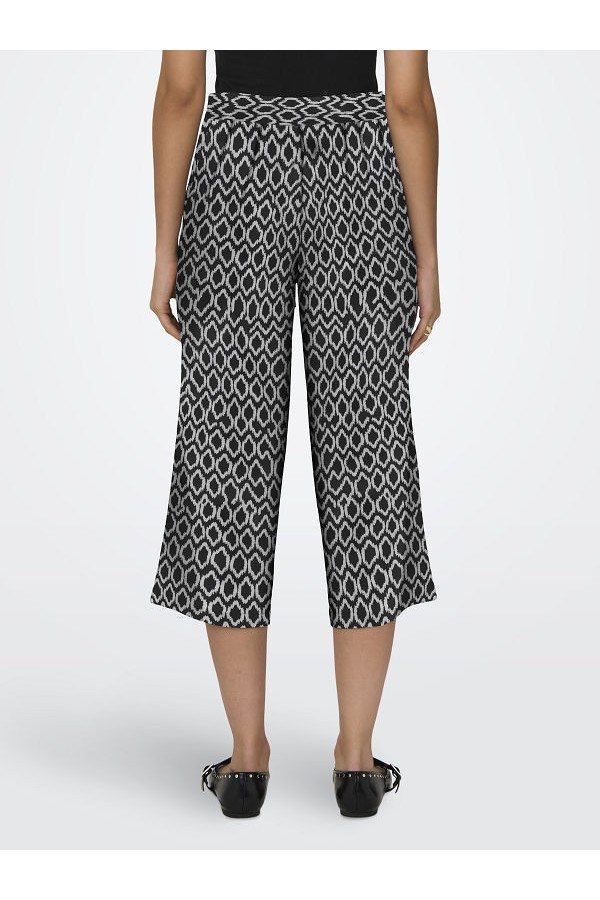 ONLWINNER LIFE CULOTTE PANT NOOS WVN - ΜΑΥΡΟ