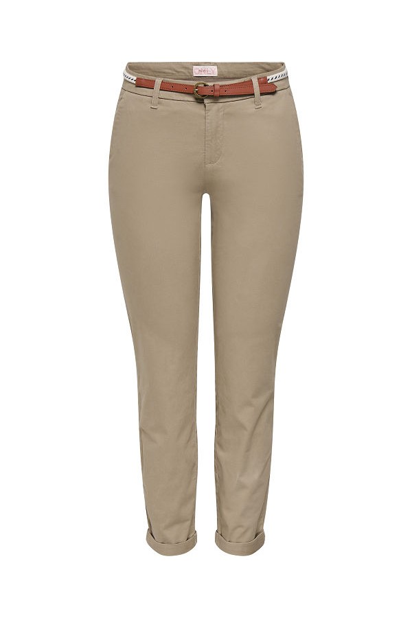 ONLBIANA LIFE COTTON BELT CHINO CC PNT - ΚΑΜΕΛ