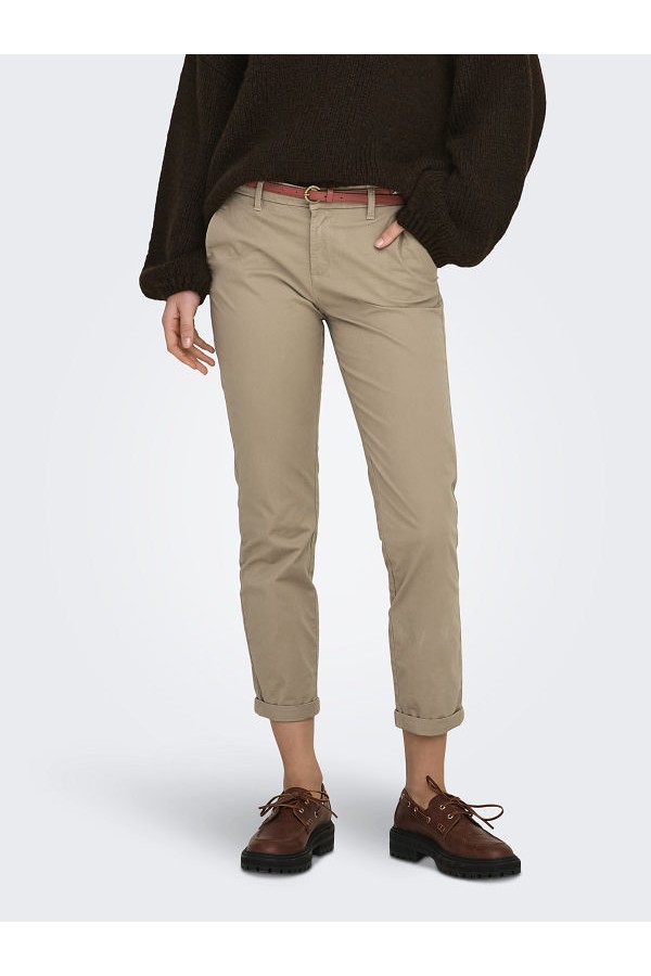 ONLBIANA LIFE COTTON BELT CHINO CC PNT - ΚΑΜΕΛ