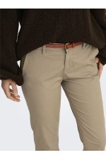 ONLBIANA LIFE COTTON BELT CHINO CC PNT - ΚΑΜΕΛ