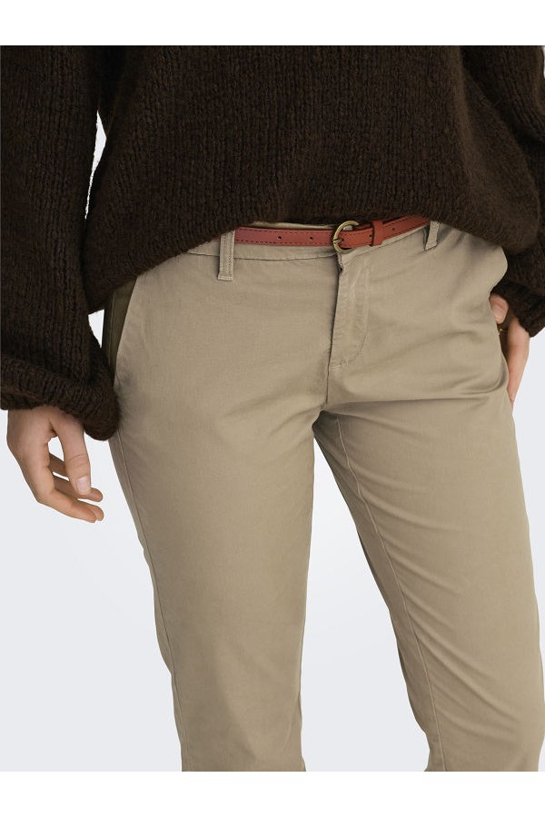 ONLBIANA LIFE COTTON BELT CHINO CC PNT - ΚΑΜΕΛ