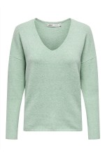 ONLRICA LIFE L/S V-NECK PULLO KNT NOOS - ΠΡΑΣΙΝΟ