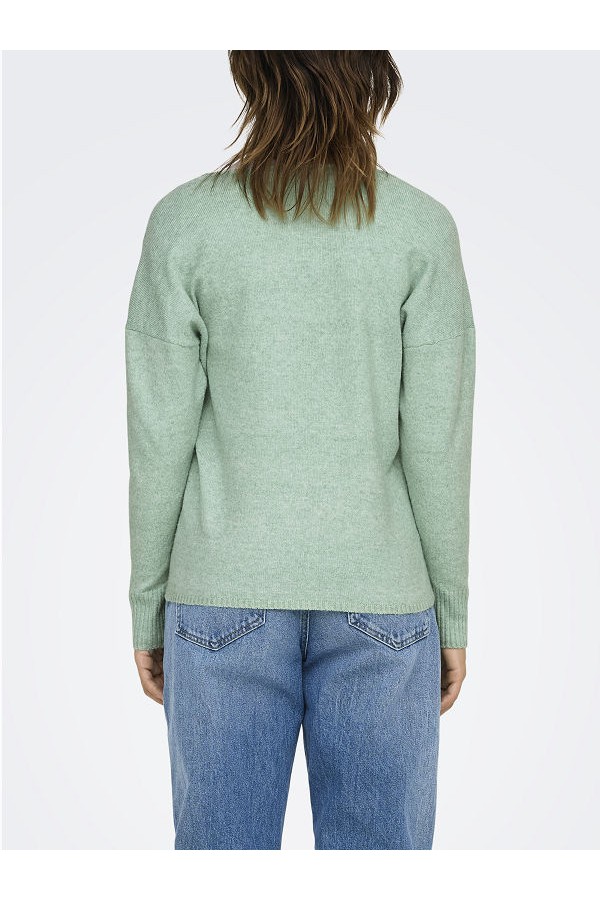 ONLRICA LIFE L/S V-NECK PULLO KNT NOOS - ΠΡΑΣΙΝΟ