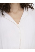 ONLPAULA LIFE S/S TIE SHIRT WVN NOOS - ΛΕΥΚΟ