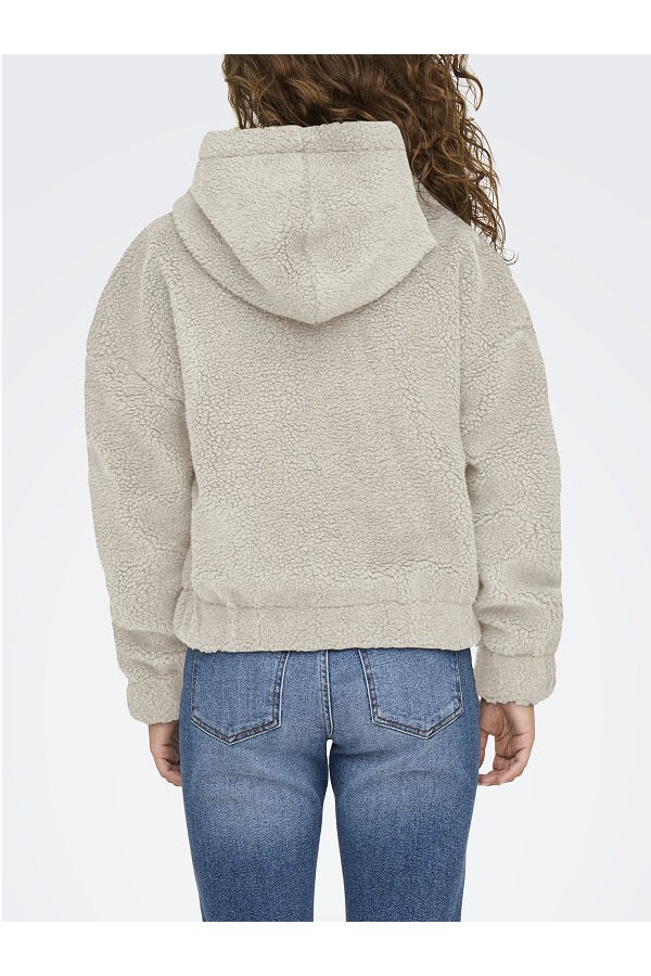 ONLTANJA TEDDY HOOD JACKET OTW NOOS - ΜΠΕΖ