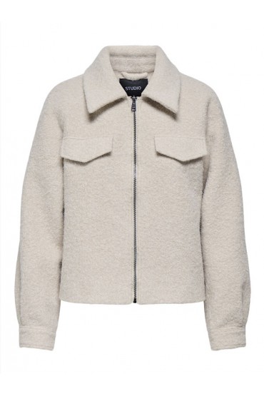 ONLMALO BOUCLE JACKET OTW NOOS - ΜΠΕΖ
