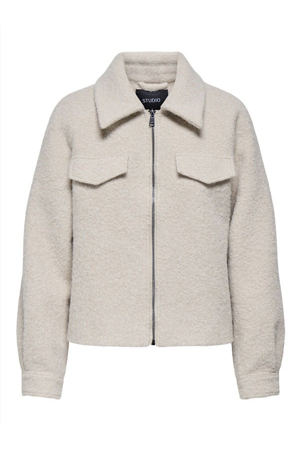 ONLMALO BOUCLE JACKET OTW NOOS - ΜΠΕΖ