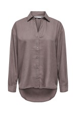 ONLHARRIET LIFE L/S SHIRT WVN - ΚΑΦΕ