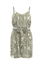 ONLNOVA LIFE VIS CARLY PLAYSUIT WVN - ΧΑΚΙ