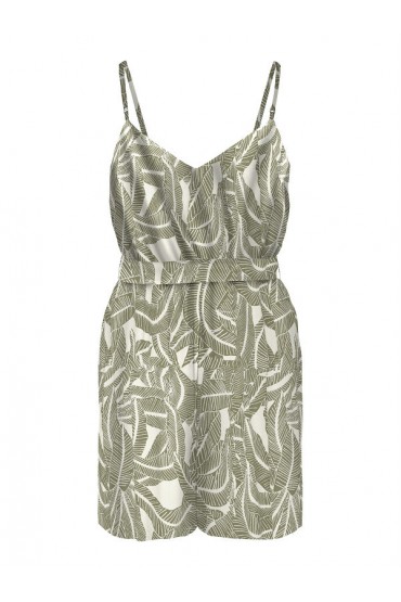 ONLNOVA LIFE VIS CARLY PLAYSUIT WVN - ΧΑΚΙ