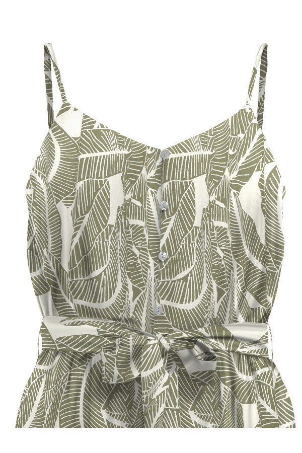 ONLNOVA LIFE VIS CARLY PLAYSUIT WVN - ΧΑΚΙ
