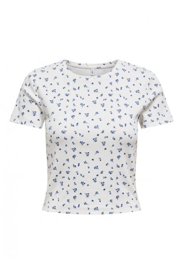 ONLFENJA S/S AOP TOP JRS NOOS - ΛΕΥΚΟ