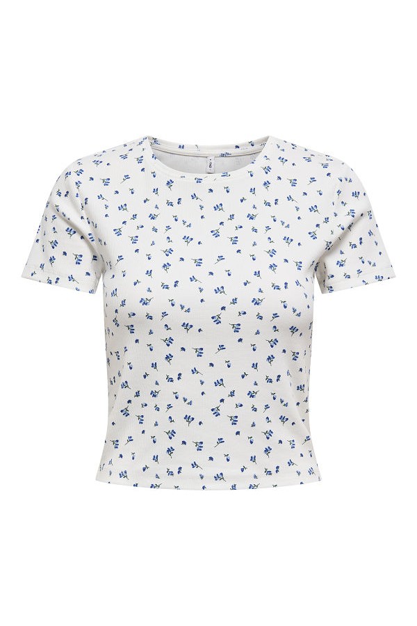 ONLFENJA S/S AOP TOP JRS NOOS - ΛΕΥΚΟ