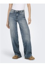 ONLMADISON BLUSH HW WIDE DNM REA570 NOOS - ΜΠΛΕ