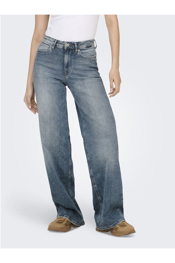 ONLMADISON BLUSH HW WIDE DNM REA570 NOOS - ΜΠΛΕ