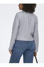 ONLVELA ZIP SHORT JACKET OTW - ΓΚΡΙ