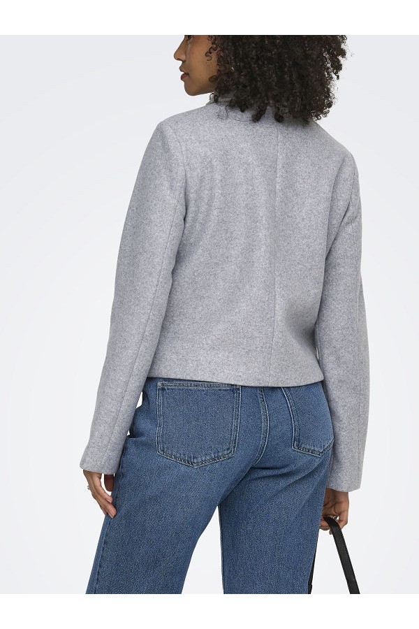 ONLVELA ZIP SHORT JACKET OTW - ΓΚΡΙ