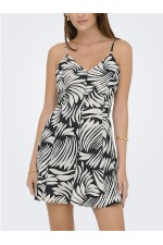 ONLKASINA STRAP SHORT DRESS WVN - ΜΑΥΡΟ