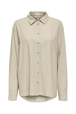 ONLGOA L/S LINEN BL SHIRT CC PNT - ΜΠΕΖ