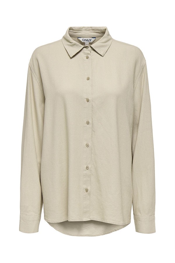 ONLGOA L/S LINEN BL SHIRT CC PNT - ΜΠΕΖ