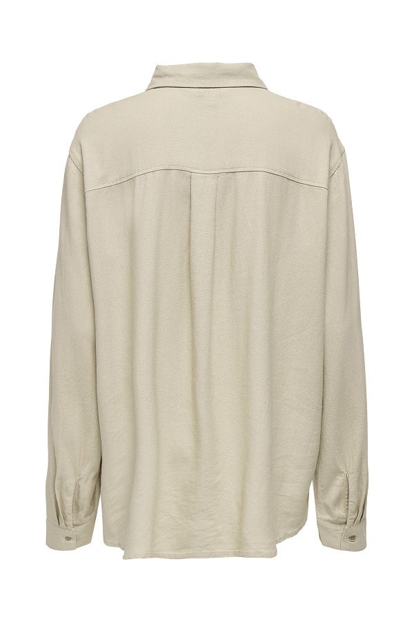 ONLGOA L/S LINEN BL SHIRT CC PNT - ΜΠΕΖ