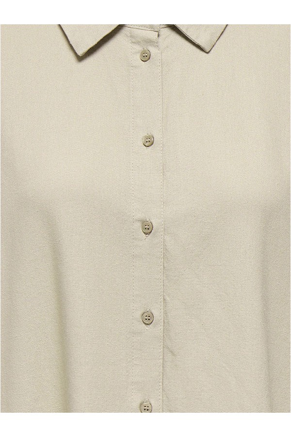 ONLGOA L/S LINEN BL SHIRT CC PNT - ΜΠΕΖ