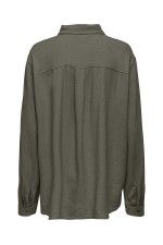 ONLGOA L/S LINEN BL SHIRT CC PNT - ΠΡΑΣΙΝΟ