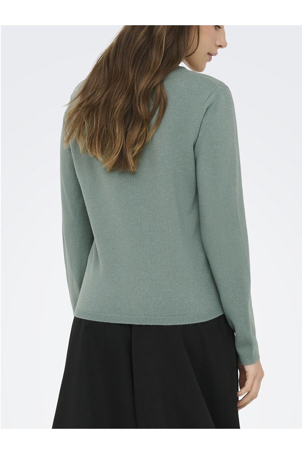 ONLLOYAL LS V-NECK PULLO KNT NOOS - ΠΡΑΣΙΝΟ