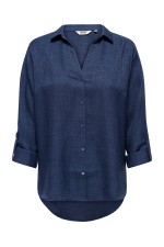 ONLRILLO MELLI LS REG SHIRT WVN - ΜΠΛΕ