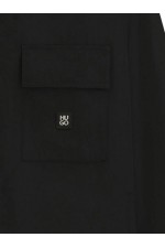 ELACK shirt with zip closure - ΜΑΥΡΟ