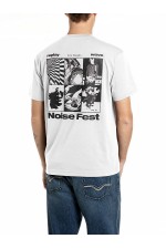 REPLAY T-SHIRT MENS - ΛΕΥΚΟ