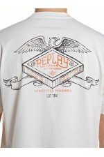 REPLAY T-SHIRT MENS - ΜΠΕΖ