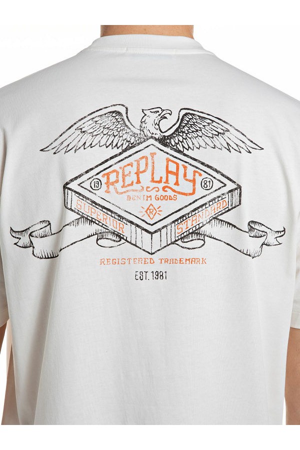 REPLAY T-SHIRT MENS - ΜΠΕΖ