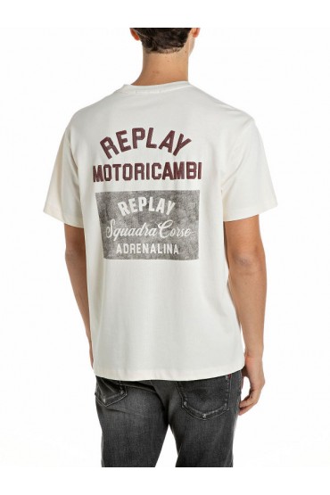 REPLAY T-SHIRT MENS - ΜΠΕΖ