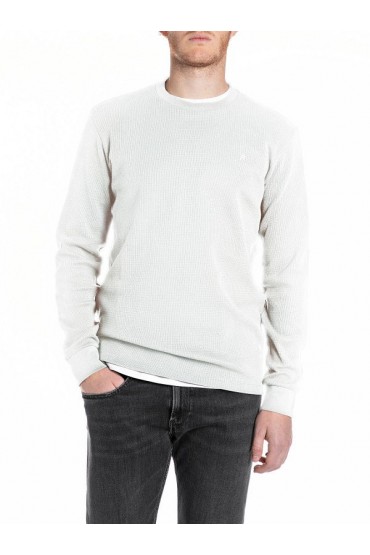 REPLAY T-SHIRT MENS - ΛΕΥΚΟ