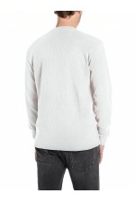 REPLAY T-SHIRT MENS - ΛΕΥΚΟ